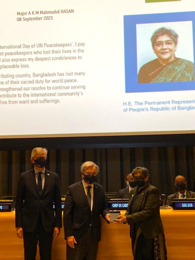 Two Bangladeshi Fallen Peacekeepers Honoured During The Commemoration ...